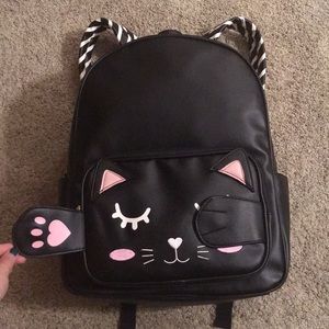 NWT Betsey Johnson LBMaxie PeekABoo Kitty Backpack